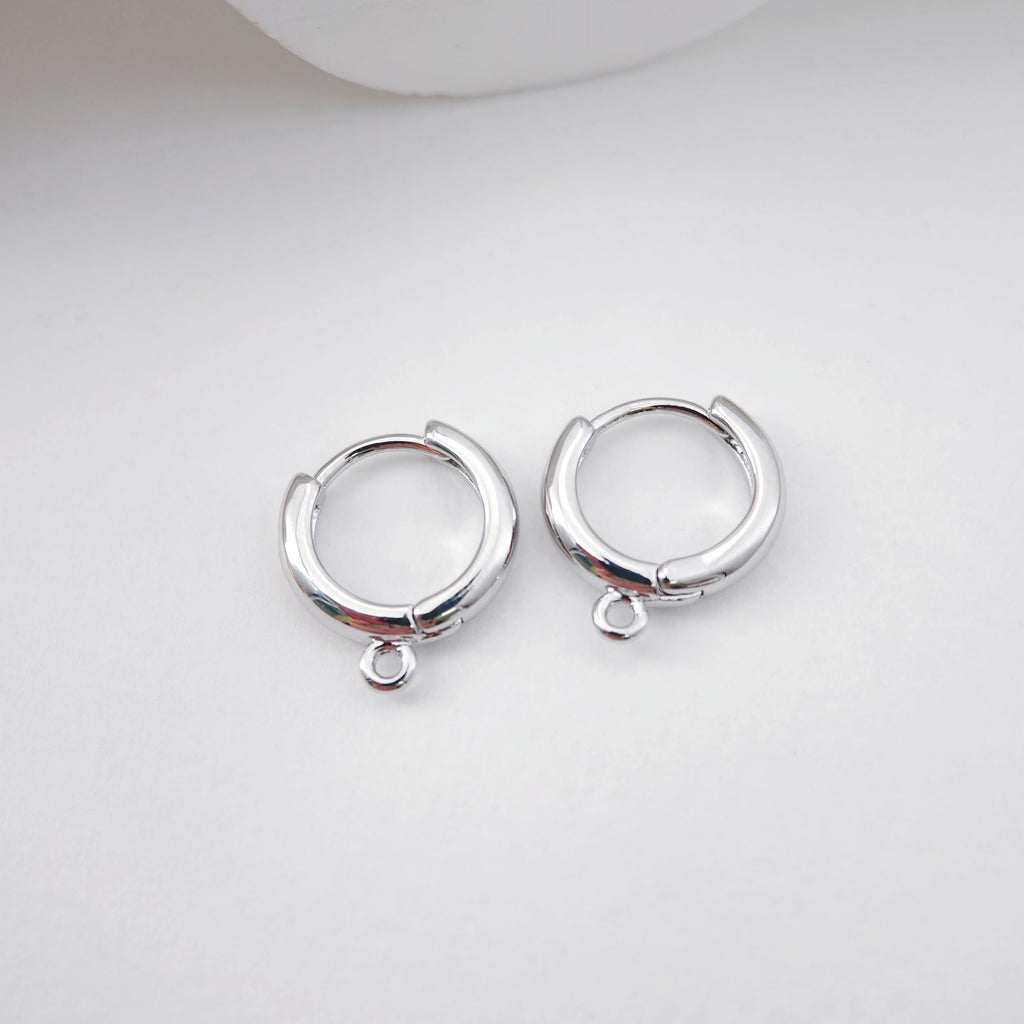 4pcs Huggie Hoops Earring Hoop, 18K Gold Plated Leverback Ear Hoops, Gold Earring Making Findings for Jewelry Making D0114