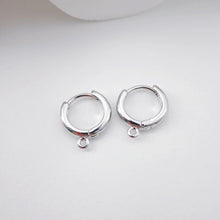 Load image into Gallery viewer, 4pcs Huggie Hoops Earring Hoop, 18K Gold Plated Leverback Ear Hoops, Gold Earring Making Findings for Jewelry Making D0114