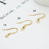 20PCS- 14K Gold Plated Ear Wires, Gold Earring Earring Hooks, Fish Hooks, Ear Wires for Jewelry Making JY018-ZX7011