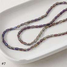 Load image into Gallery viewer, Rectangular Glass Beads, 6.4*4.1mm, Crystal Glass Loose Beads for Jewelry Making, DIY Beads Finding GZ544