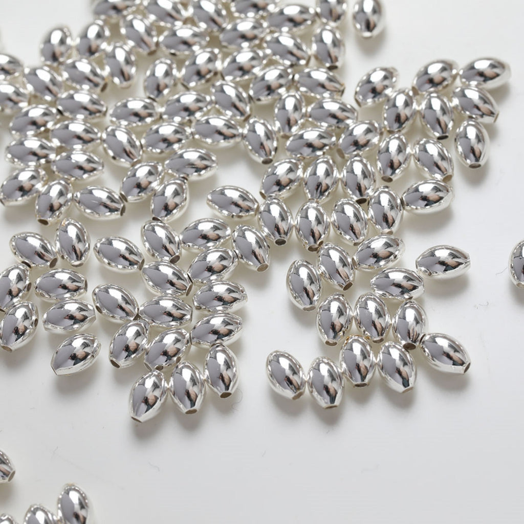 Rice spacer beads, 14K gold plated, spacing beads, necklace and earrings making beads, jewelry findings SC004