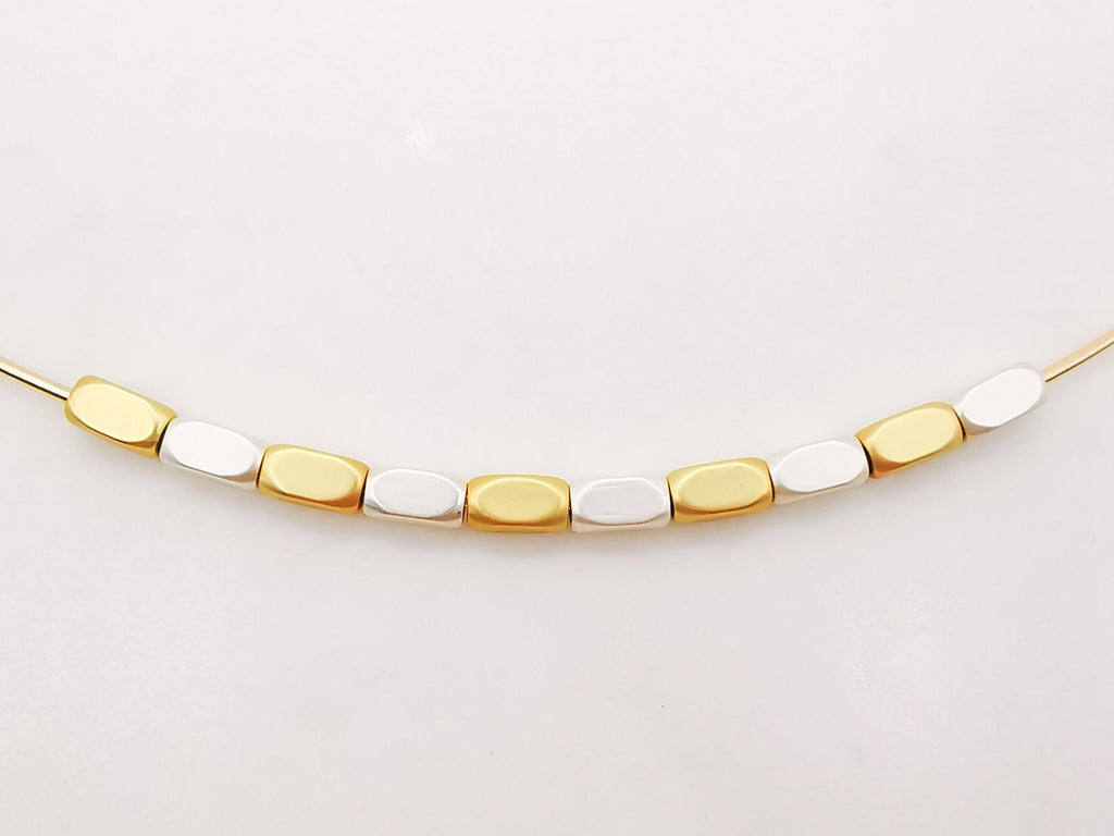 Matte Gold Plated Rectangular Cube Beads, Matte Gold Cube Beads, 6x3mm, Cube Bracelet Beads, Gold Plated Spacer Beads, Jewelry Finding S503