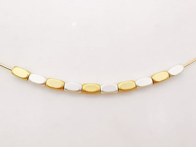 Matte Gold Plated Rectangular Cube Beads, Matte Gold Cube Beads, 6x3mm, Cube Bracelet Beads, Gold Plated Spacer Beads, Jewelry Finding S503