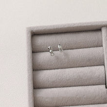 Load image into Gallery viewer, Tiny Drop Ear Post With Loop, S925 Silver Ear Pin Nickel Free Earrings, Gold/Silver Ear Stud, Hypoallergenic Earring Findings BB023