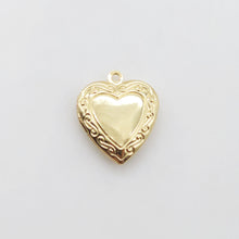 Load image into Gallery viewer, Shiny Heart Locket Charms, 18K Gold Plated, Key to my heart, Love Pendant, Necklace Making Pendants, Jewelry Findings S20563