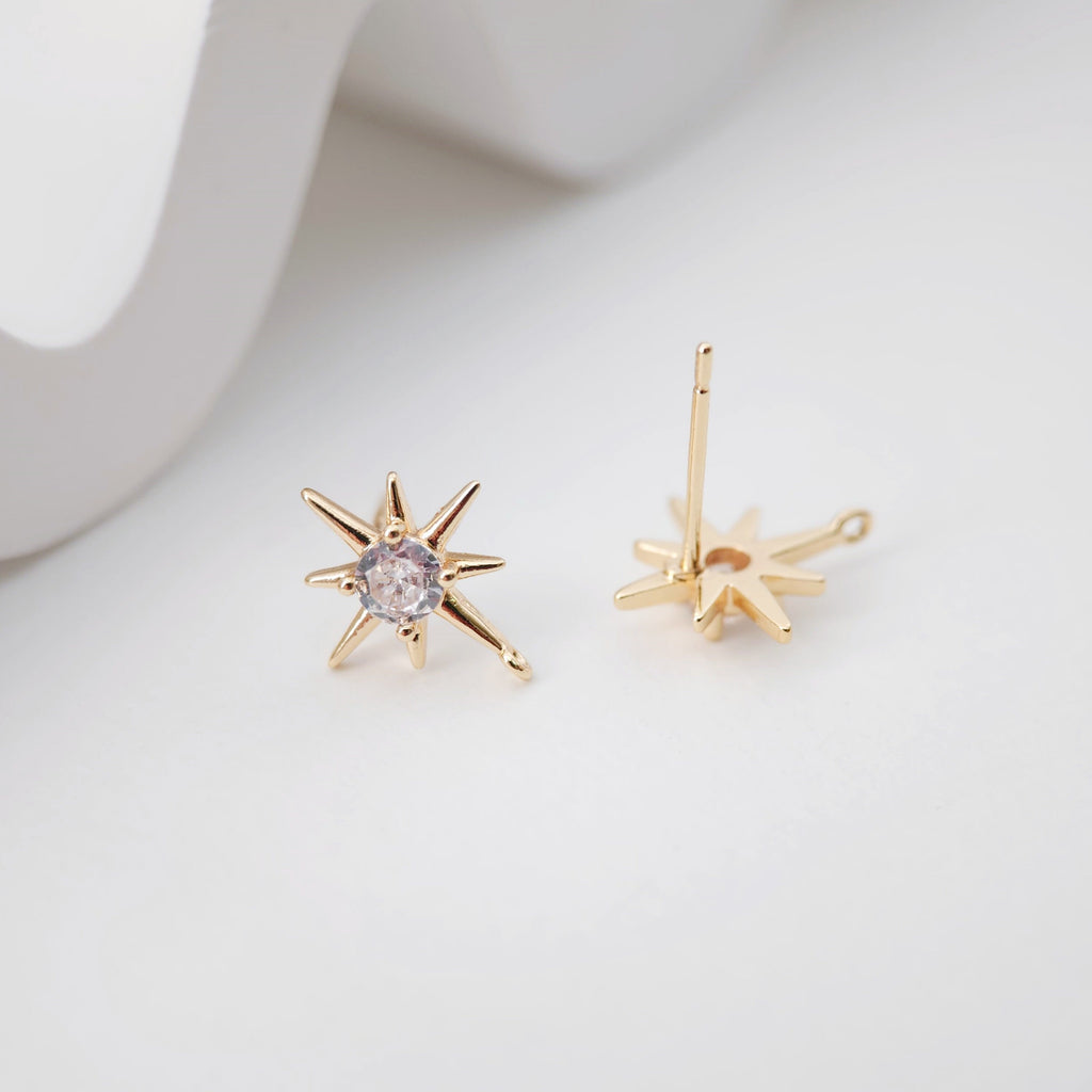 أقراط مكعبة مرصعة بالنجوم، ذهبية/فضية، أقراط من الفضة الاسترلينية 925 خالية من النيكل، نتائج أقراط مضادة للحساسية ZX249