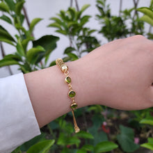 Load image into Gallery viewer, Adjustable Bracelet Making Chain, 20 Colors, 18K Gold Plated, CZ Pave Half Finished Slide Box Chain with Rubber Stopper Beads S20346