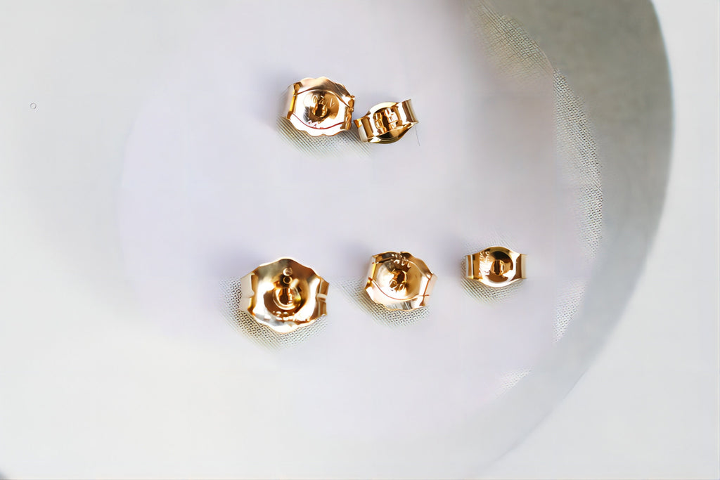 10pcs- 14K Gold Filled Ear Nuts, Ear Backs, 1/20 GF Earring Findings BL002