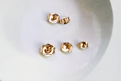 10pcs- 14K Gold Filled Ear Nuts, Ear Backs, 1/20 GF Earring Findings BL002