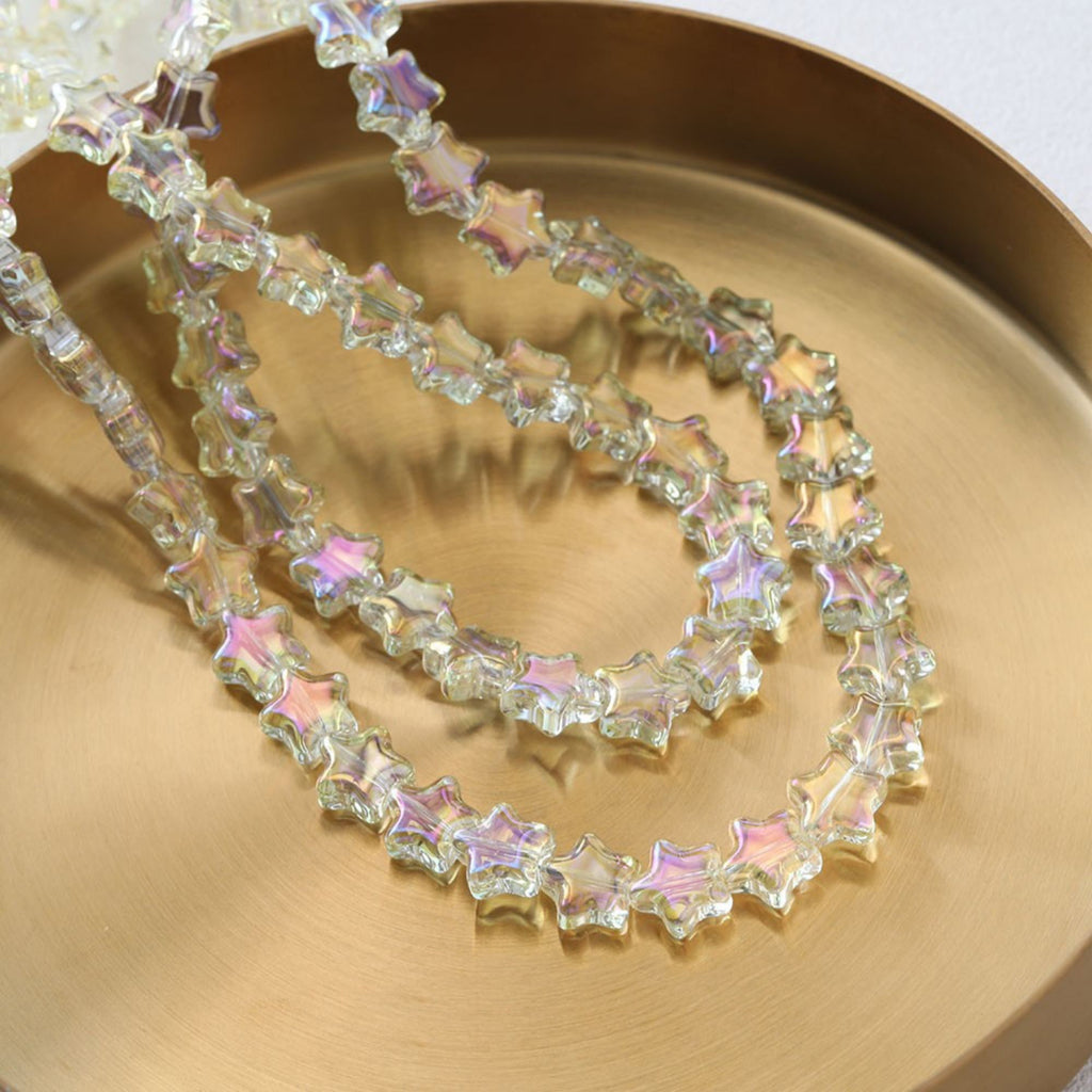 Star Glaze Beads, 9mm, Star Glass Crystal Beads for Jewelry Making, Bracelet DIY Beads Finding GZ536