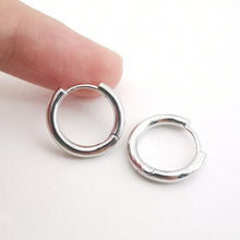 Load image into Gallery viewer, Glossy Surface Earring Hoop, Classic Simple Huggie Earring, Everyday Huggie Hoops Multiple Sizes Customised,Handmade Earring Supplies D0111