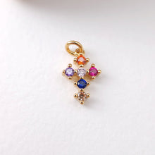 Load image into Gallery viewer, Cross Charms, CZ Pave Cross Pendant, Multiple Cross Styles, 18K Gold Plated Brass, Necklace Making Charms, Jewelry Findings S1198