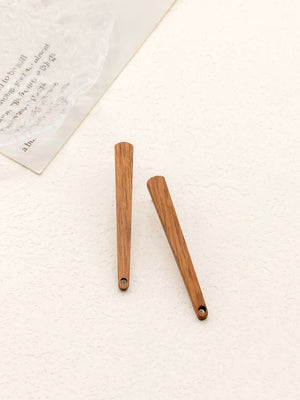 4PCS Wood Earrings,  Strip Shape Wooden Earrings for women, Reclaimed Walnut Wood, Nickel Free, Geometric Statement Earrings Finding JT940