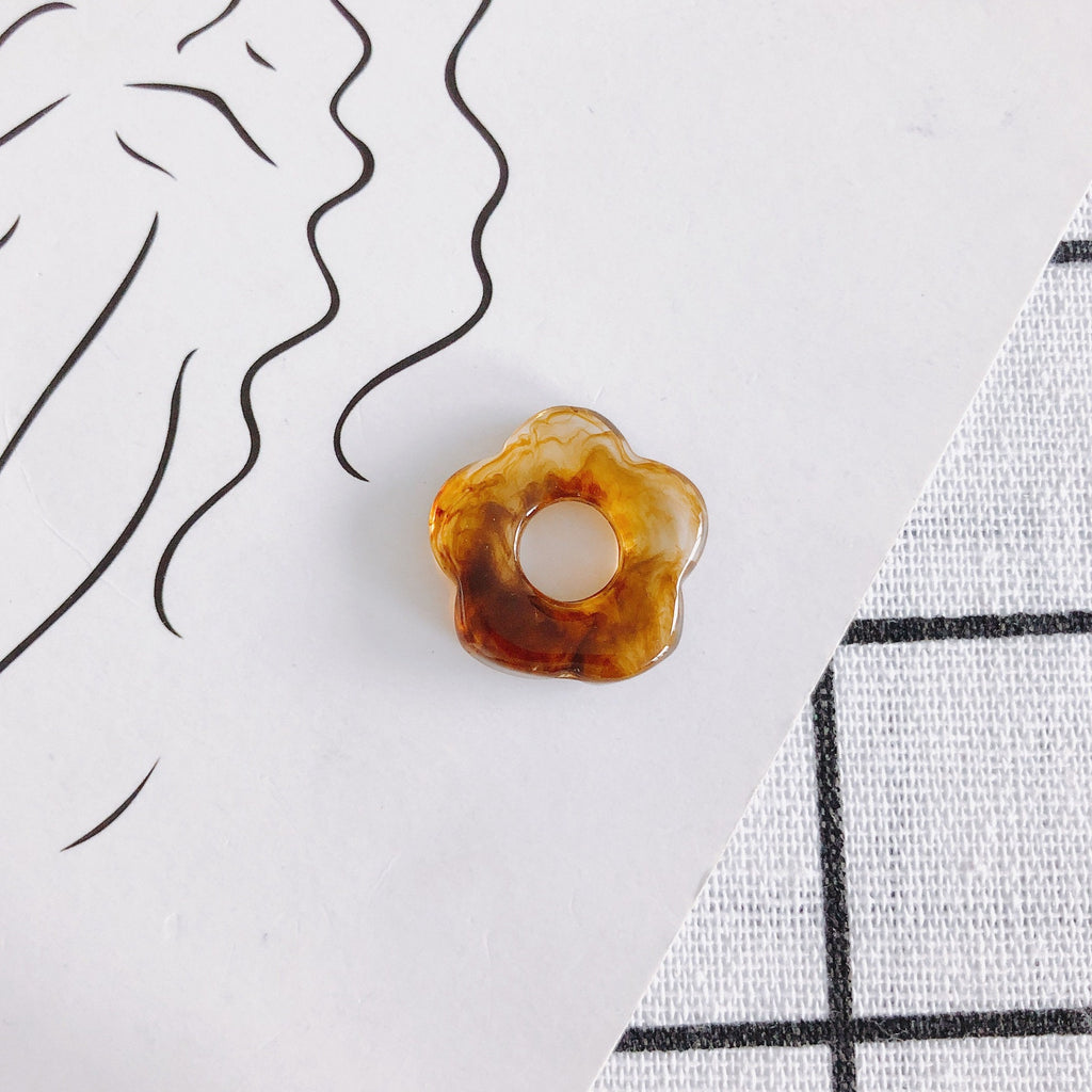 10pcs Cute Flower Pendant, Resin Pendant for Jewelry Making, DIY Beads Finding MY118