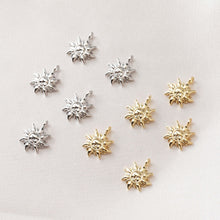 Load image into Gallery viewer, Little Sun Charm, Sun Pendant, 18K Gold Plated, Necklace Making Charm, Jewelry Findings GZ318
