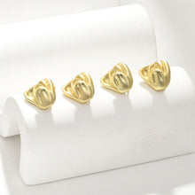 Cargar imagen en el visor de la galería, Poste para pendientes con forma de flor de tulipán, pendiente de botón de latón chapado en oro auténtico de 14 quilates con aro, sin níquel, fornitura para pendientes LL173-D