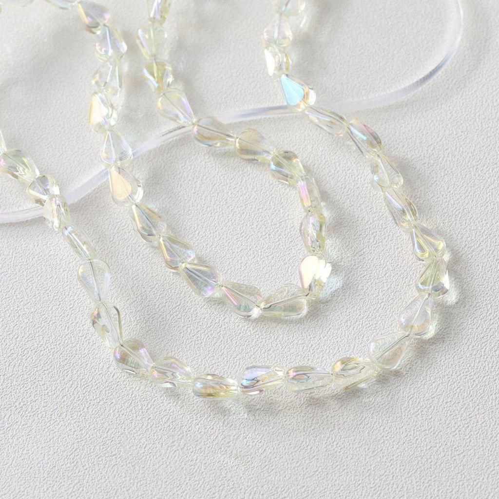Drop Glaze Beads, 10.6m, Teardrop Glass Crystal Beads for Jewelry Making, Bracelet DIY Beads Finding GZ537