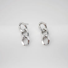 Load image into Gallery viewer, Gold Link Chain Earring Post, Chain Stud Earring Nickel Free, 18K Gold/Silver, Hypoallergenic Earring Findings ZX188