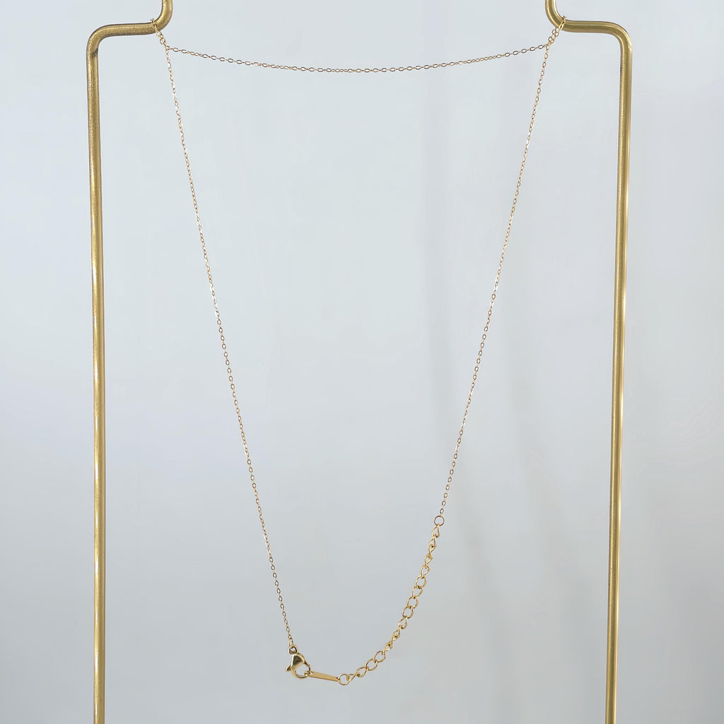 14K Finished Necklace Chain, Oval Cable Necklace, 316L Stainless Steel, Oval Chain, Ready to Wear, 42+5cm/18.5 inch, JR003