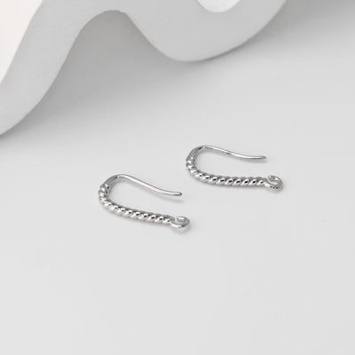 Twisted Ear Hook, 18K Gold Plated Ear Wires, Nickel Free, Fish Hooks, Ear Wires, DIY Earring Findings, Jewelry Making S1462