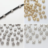 Flower Spacer Beads, 14K Gold Plated, 3D Flower Beads, Dainty Earring Making Beads, Jewelry Finding GZ251