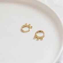 Load image into Gallery viewer, 10 Pcs Hoop Earring Findings, with loop, Clip on, 18K Gold Plated, DIY Earring Finding BY008-ZX7024