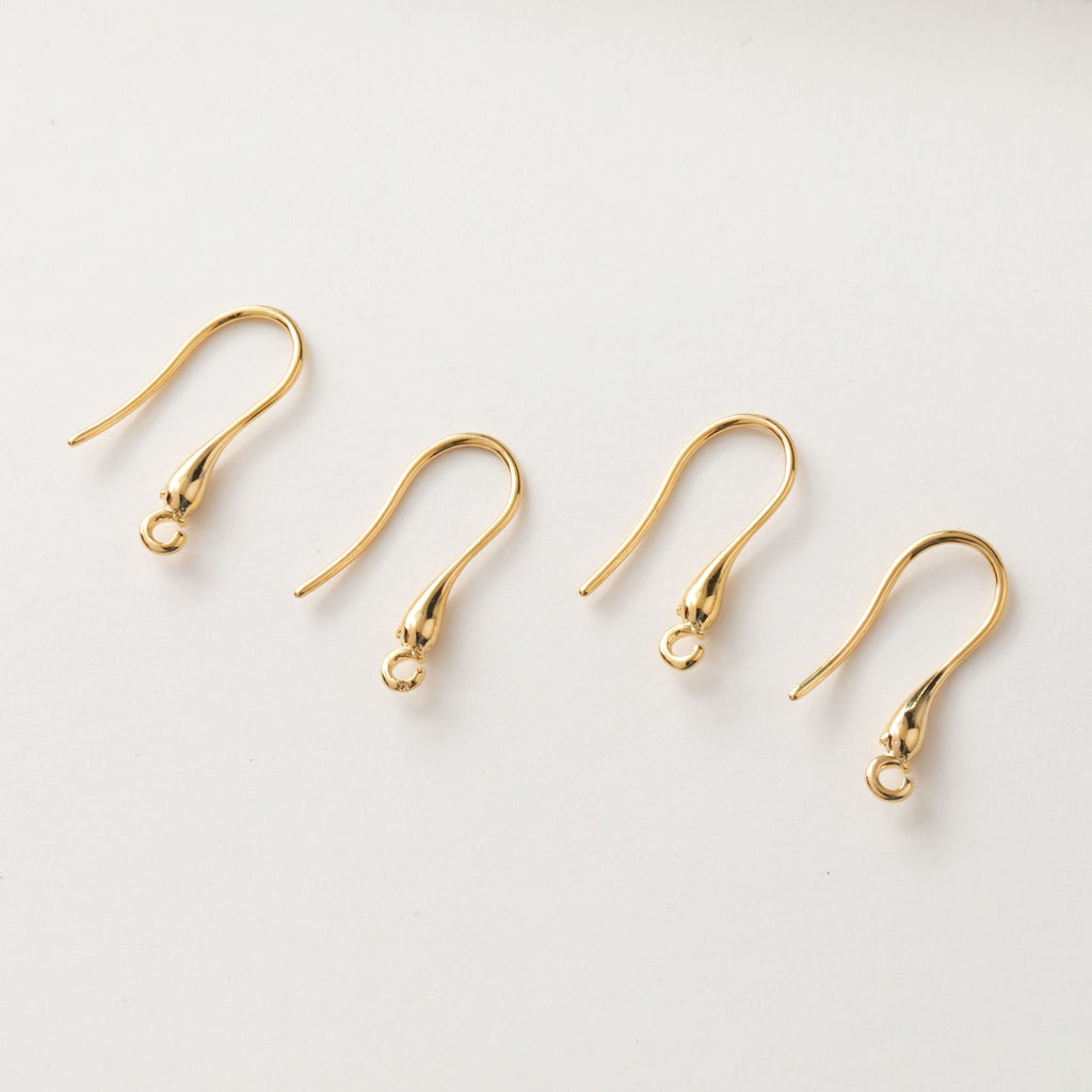 10PCS Fish Hooks, 18K Gold Plated Ear Wires, Gold Earring Earring Hooks, Ear Wires for Jewelry Making GZ194-ZX7039
