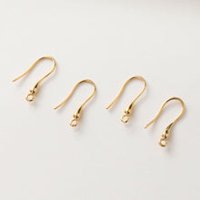 Load image into Gallery viewer, 10PCS Fish Hooks, 18K Gold Plated Ear Wires, Gold Earring Earring Hooks, Ear Wires for Jewelry Making GZ194-ZX7039
