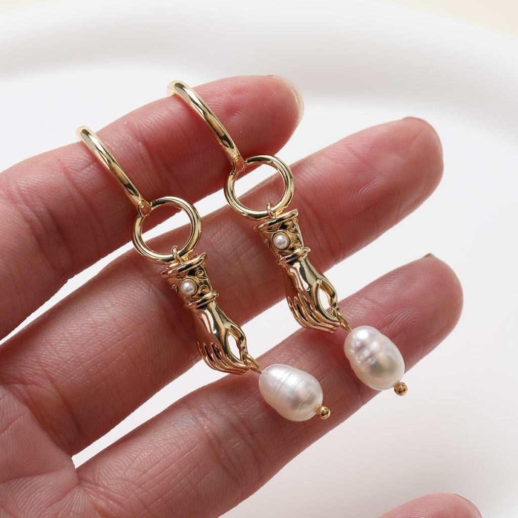 2pcs Hand Connector Charm, 14K Gold/Silver Plated Pendant, Neckalce Bracelet Making Pendant, Jewelry Supply Finding GZ269