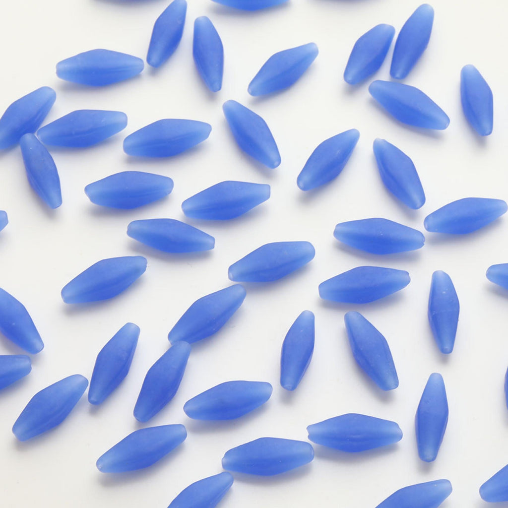 خرز معيني طويل مصقول يدويًا، 29 مم، خرز زجاجي كريستالي فضفاض لصنع المجوهرات، أدوات يدوية للعثور على الخرز GZ775