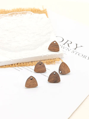 4PCS Wood Earrings, Pear-shaped Wooden Earrings for women, Reclaimed Walnut Wood, Nickel Free, Boho Earring Finding JT935