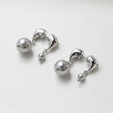 Cargar imagen en el visor de la galería, Pendientes de aro con diseño de cuerno de vaca, oro/plata de 14 quilates, pendientes de plata S925 sin níquel, accesorios hipoalergénicos para pendientes tipo botón GE116