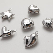 Load image into Gallery viewer, 3D Heart Charms, StarFish Charm,  14K Gold Plated CZ Pave Love Pendant, Necklace Making Pendants, Jewelry Findings GZ630