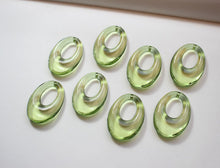 تحميل الصورة إلى عارض المعرض، 10 قطع من القلادة البيضاوية المفتوحة، قلادة من الراتنج لصنع المجوهرات، العثور على الخرز بنفسك GZ290