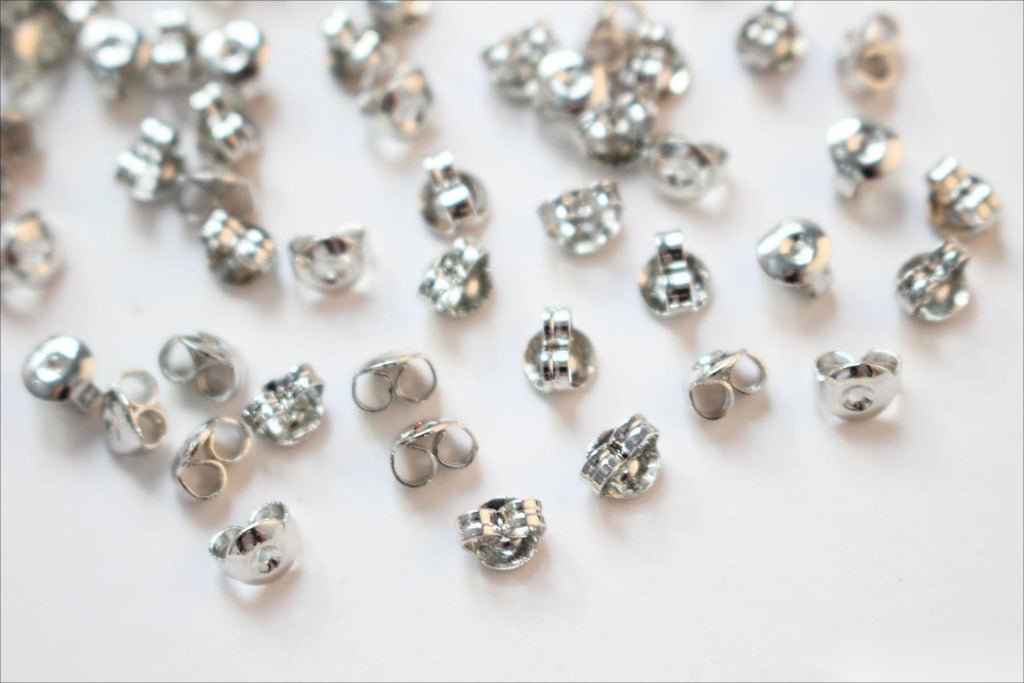 20PCS 18k Real Gold Plated Earring Backs , Hypoallergenic Secure Earring Backs for Studs , Earring Backs for Jewelry making Findings D0008