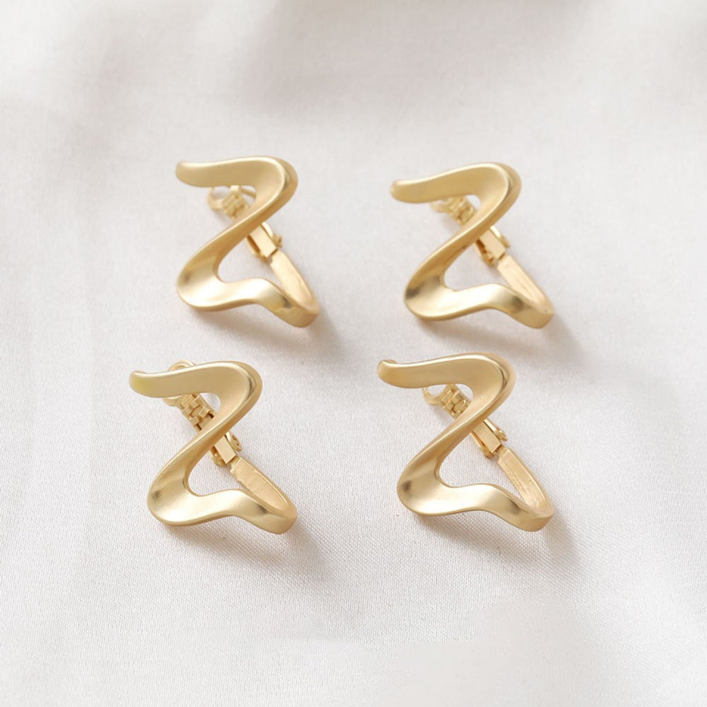 14K Gold Plated Irregular Hoop Earring, Silver, Matte Gold, Earring Parts, S925 Silver Pin, Hoop earring for Jewelry Making BB103