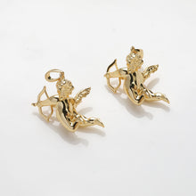 Load image into Gallery viewer, Angel Charms, 14K Gold Plated Cupid pendants for Necklace and Bracelet, Jewelry Findings GZ400