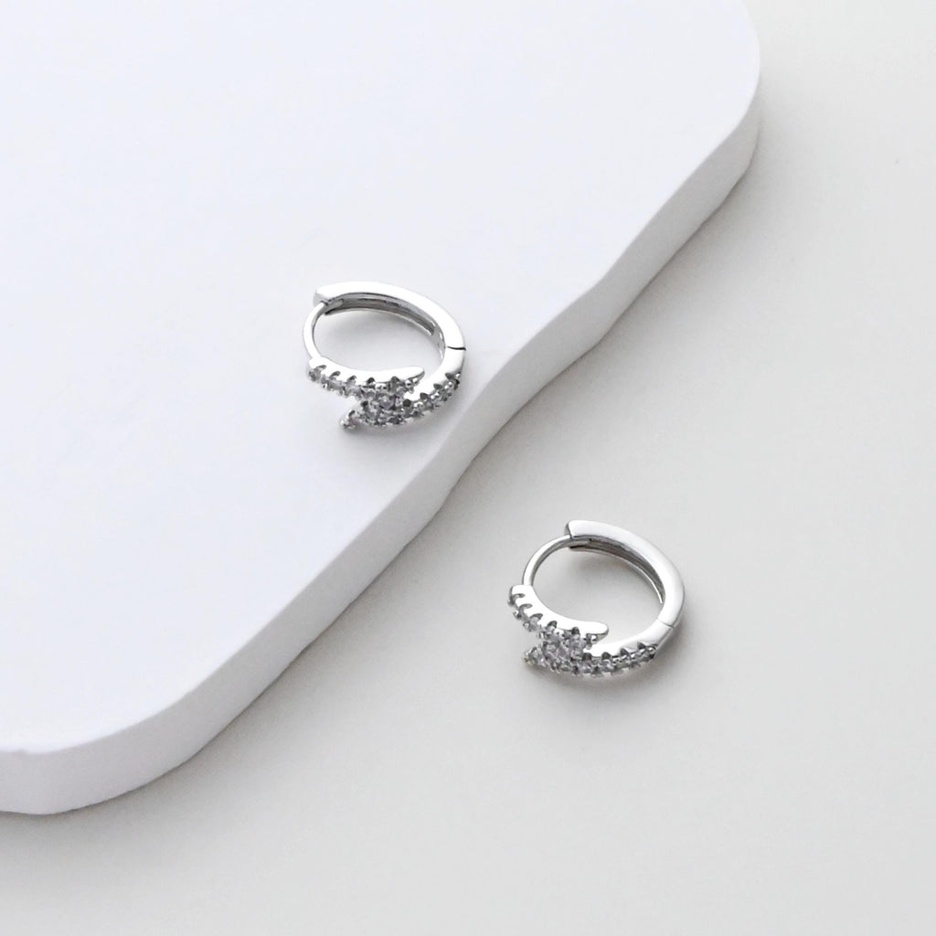 طوق أذن من الزركونيا المكعبة، قرط دائري مطلي بالذهب، قرط خلفي، نتائج صنع الأقراط بنفسك، لوازم صنع الأقراط يدويًا D0514-D0525