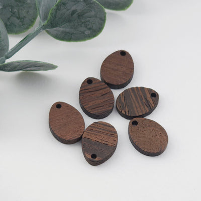 Drop Wood Charms, Drop Wooden Pendant, Reclaimed Walnut Wood, Geometric Statement Wood Earrings Diy Ideas JT1000