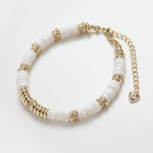 Load image into Gallery viewer, 14K Gold CZ Pave Spacer Beads, Tone Rondelle Spacer Beads, Bracelet Making, Jewelry Finding SC030