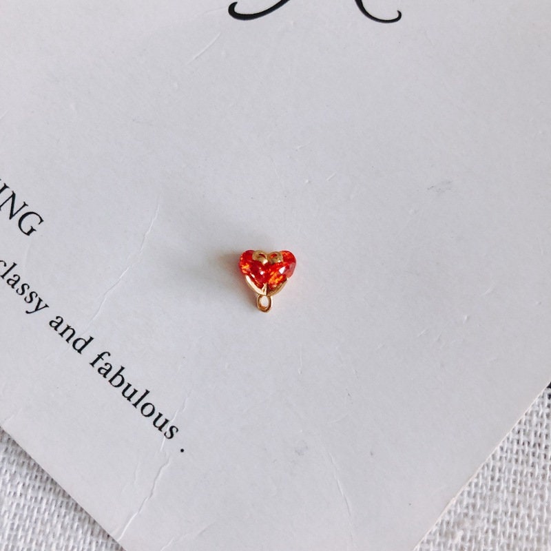 10pcs Flower Pendant Charm with loops, 3D Mini Flower, Cubic Pave Pendant, Bracelet Necklace Making, Gold Plated Jewelry Findings MY065-F059