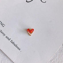 Load image into Gallery viewer, 10pcs Flower Pendant Charm with loops, 3D Mini Flower, Cubic Pave Pendant, Bracelet Necklace Making, Gold Plated Jewelry Findings MY065-F059