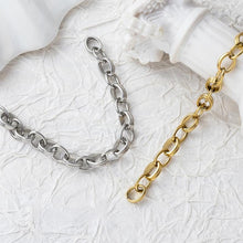Load image into Gallery viewer, 18K Gold Link Chain, Handmade DIY Accessories, 316L Stainless Steel, Sold in 0.5 Meter, ZD010