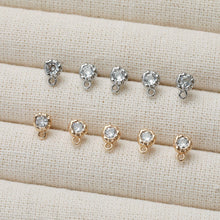 تحميل الصورة إلى عارض المعرض، قرط دائري مطروق، دبوس من الفضة الاسترلينية 925، مرصع بأحجار الزركونيا المكعبة، أقراط خالية من النيكل، قرط أذن دائري غير منتظم الشكل مع حلقة JG074