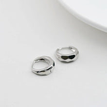 Load image into Gallery viewer, Gold Ear Hoops Pave CZ, Round Hoops, 15.6mm, 18K Gold Plated Leverback Earrings, Huggie Hoops Earring D0572