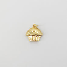 Load image into Gallery viewer, Gold Cake Charm, Tower Pendant, 18K Gold Plated Cubic Micro Pave Charms, Food Charm,  Necklace Pendant, Jewelry Findings S20810