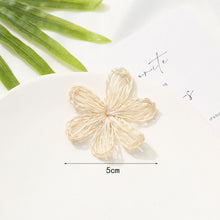 Load image into Gallery viewer, 6PCS Rattan weaving Earring Findings, Boho earring making, Hawaii Vacation Style Straw Earrings for girl,Handmade Earring Finding BS008