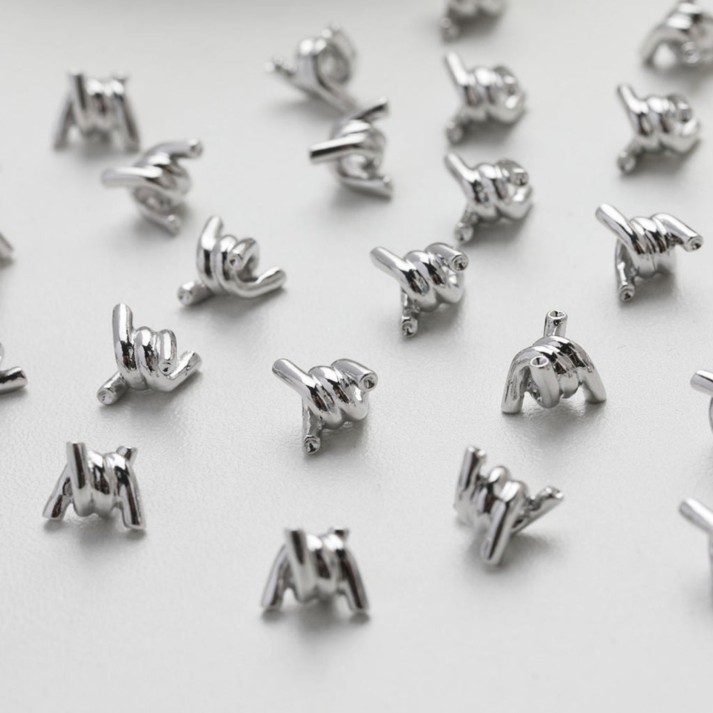 Knotted Spacer Bead, Spacing beads 14K Gold/Silver Plated, Bracelet Necklace Making Jewelry Finding GZ517