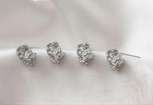 Load image into Gallery viewer, Irregular Ear Post With Loop, S925 Silver Ear Pin Nickel Free Earrings, Gold/Silver Ear Stud, Hypoallergenic Earring Findings G0010-D0013