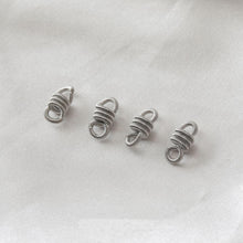 Load image into Gallery viewer, Twist Connector with loops, Knotted Springs Connector, 14K Gold/Silver Plated Bracelet Making Findings, Bracelet Jewelry Findings GT095